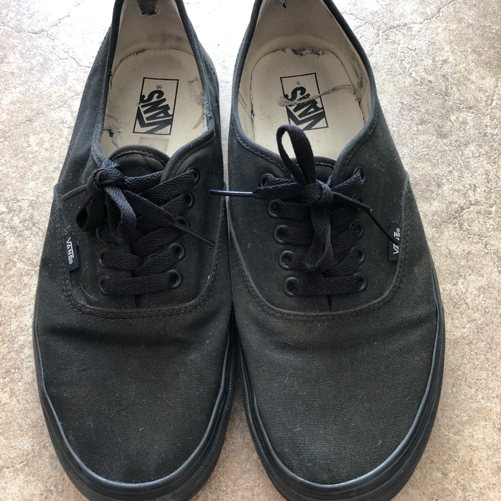 Black Authentic Vans